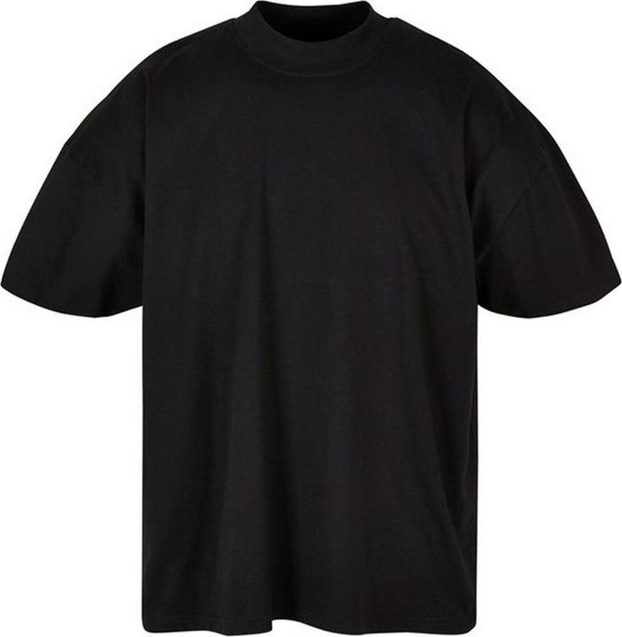 Build Your Brand Mens Mock Neck Oversized T-Shirt