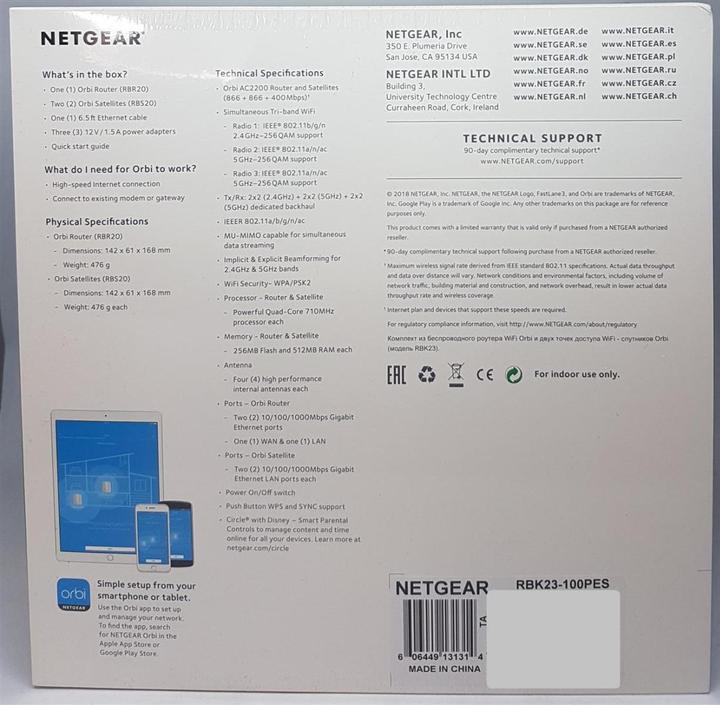 Immagine prodotto Netgear Orbi RBK23 Mesh WiFi Set