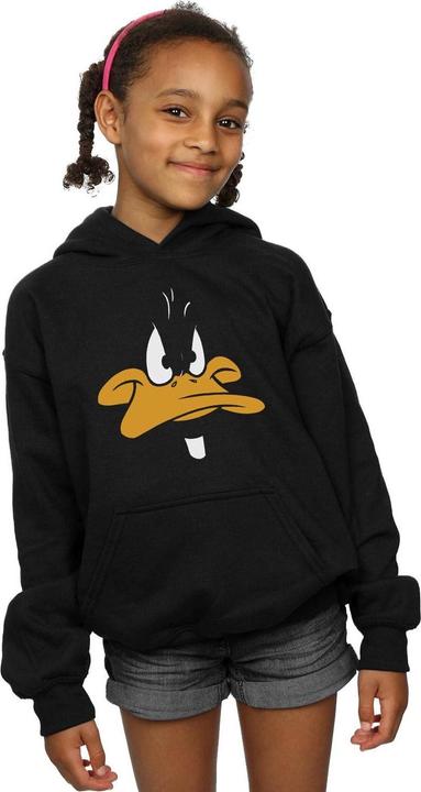 Produktbild Looney Tunes Daffy Duck Big Face Kapuzenpullover Mädchen (152, 158)