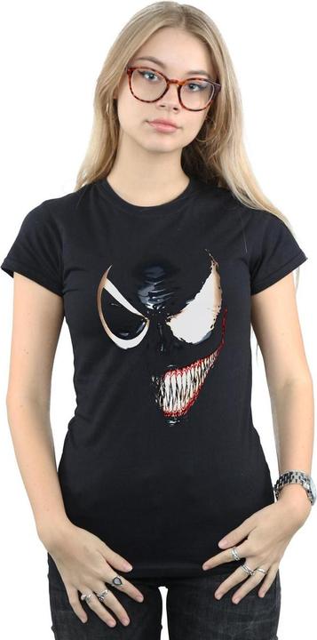 Actual product image Womens/Ladies Venom Split Face Cotton T-Shirt (M)