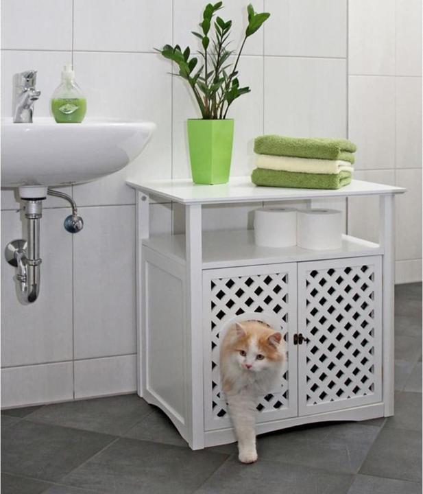 Produktbild Kerbl Katzenhaus für Katzentoilette Helena (Katzenklo geschlossen)