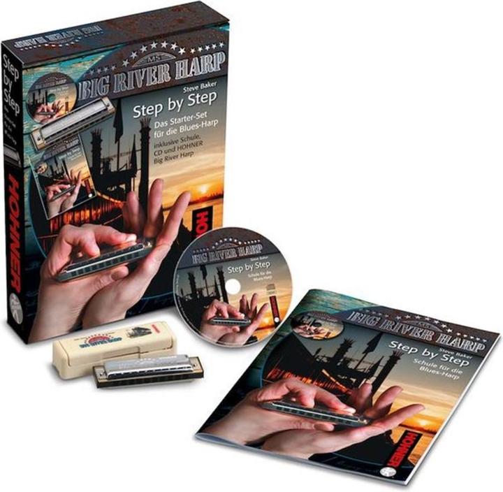 Hohner Step by Step / Blues Lern-Pack (Deutsch) (Mundharmonika, Diatonisch, C-Dur)
