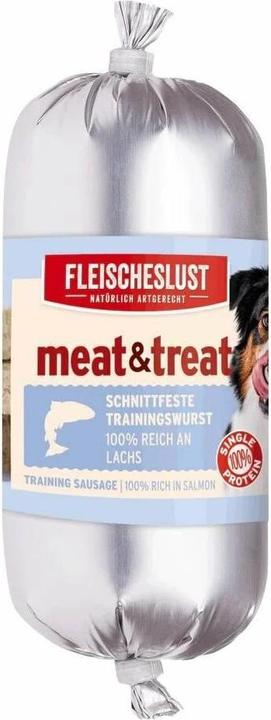 Produktbild Fleischeslust Leckerli Meat & Treat Singleshot Lachs, 80 g (Adult, 1 Stk., 90 g)