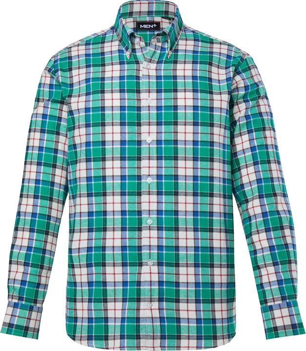 Produktbild Men+ Karo-Flanellhemd, Langarm, Buttondown-Kragen, Comfort Fit (7XL)