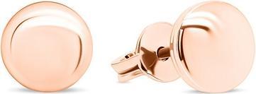Brilio Silver - Minimalist bronze earrings EA103R
