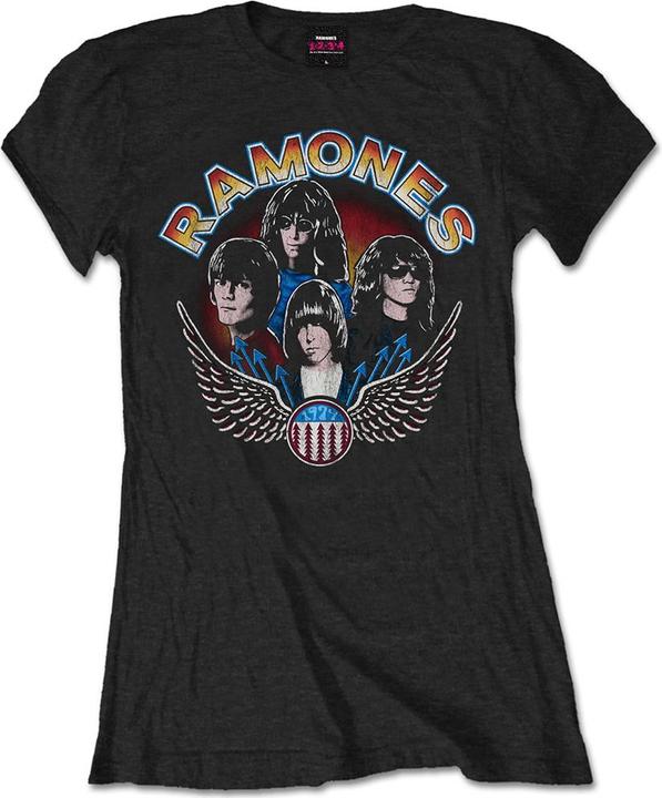 Actual product image Ramones Vintage Wings Photo (Girlie) (L)