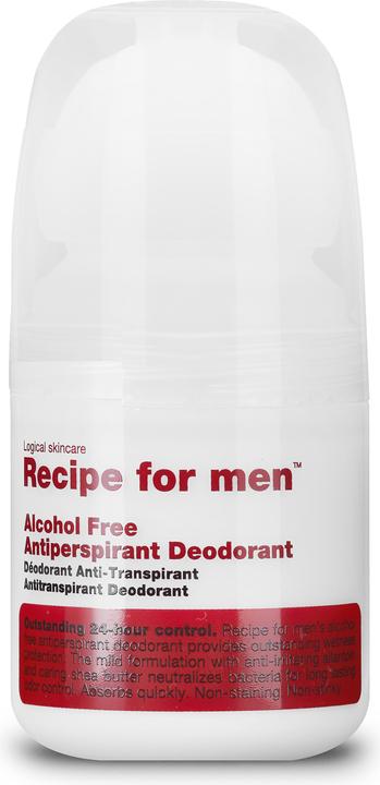 Actual product image Recipe for men Antiperspirant Deodorant (Alcohol Free) (Roll-on, 60 ml)