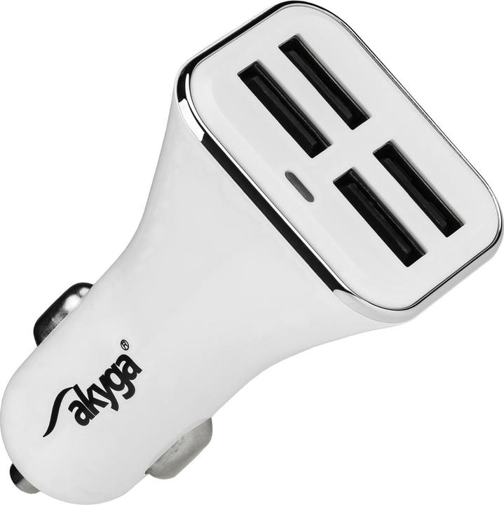 Produktbild Akyga AK-CH-09 car charger 4x USB 6.8A white 12V