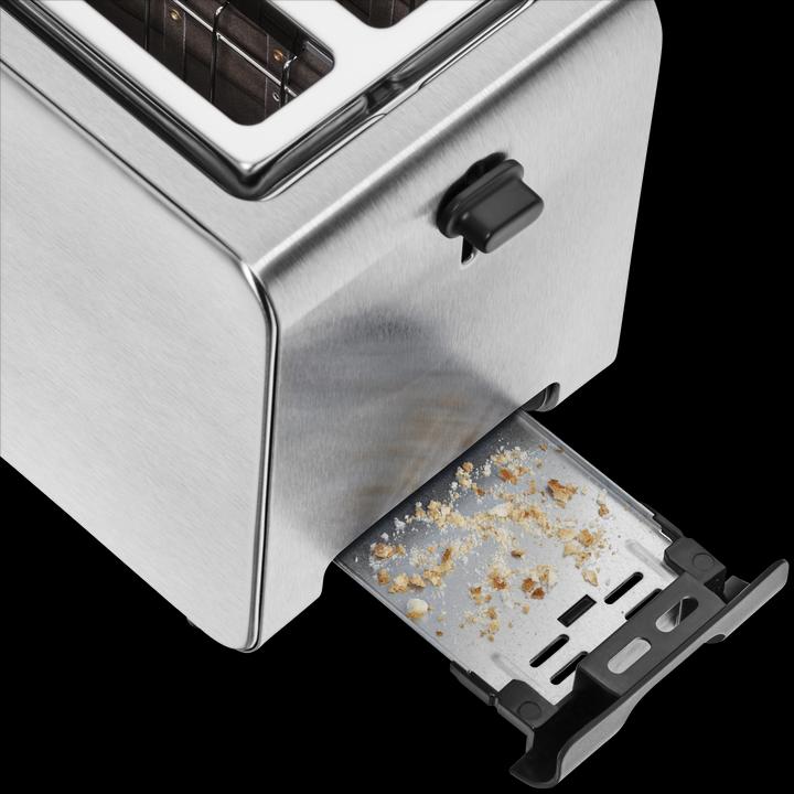 Stelio double-slot toaster with bread roll top and bagel function