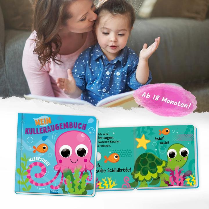 Actual product image Pappenbuch mit Kulleraugen Mein Kulleraugenbuch Meerestiere (German, Trötsch Verlag GmbH & Co KG, 2023)