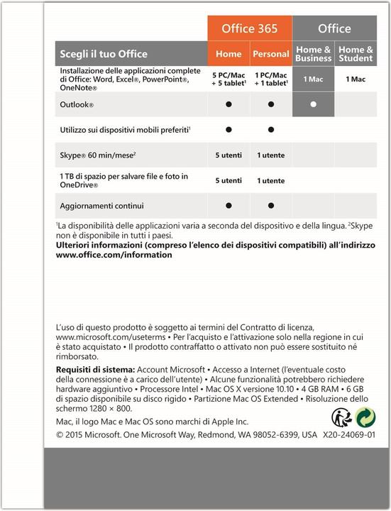Image du produit Microsoft Office 2016 Home and Business (1 Utilisateur)