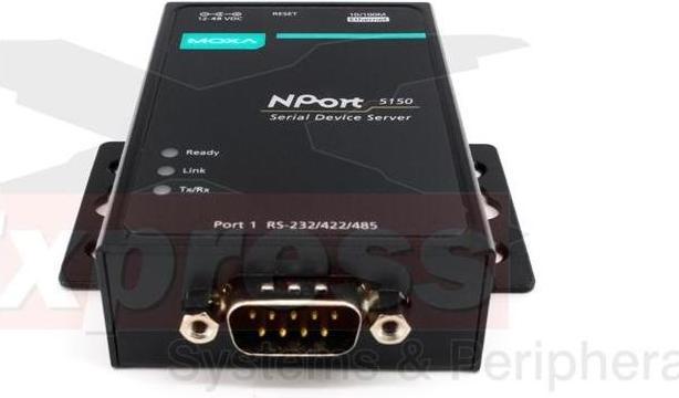 Actual product image Moxa NPORT 5150 W/O ADAPTER - 1-port RS-232422485 device server without adpater, 0 to 55C operating tempe