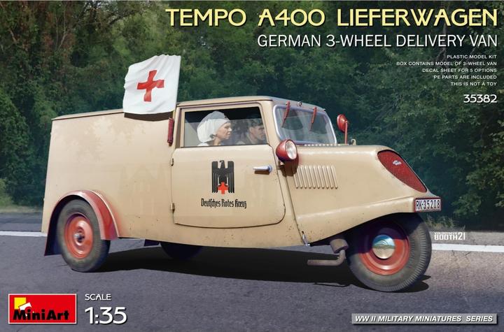 Produktbild Mini art Tempo A400 Lieferwagen. German 3-Wheel Delivery Van
