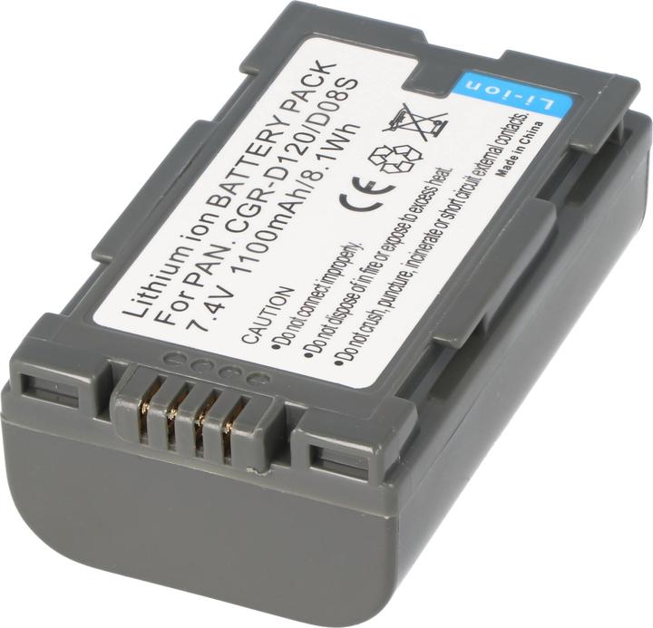 Actual product image AccuCell Battery Panasonic CGR-D120, CGR-D08, CGP-D14 (Camera battery)