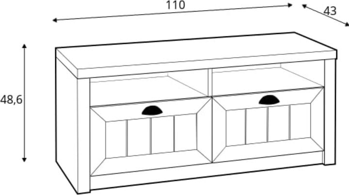 Produktbild Konsimo Lemas (110 x 48.5 x 43 cm)