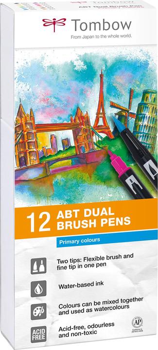 Image du produit Tombow Stylo à double brosse ABT (Multicolore, 12 x)