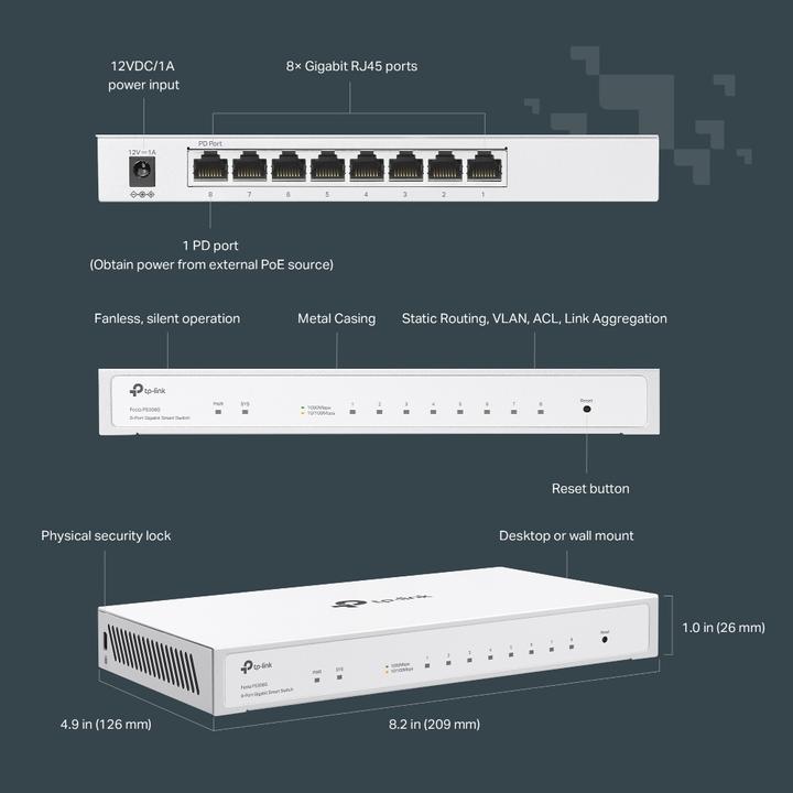 Produktbild TP-Link Switch 8P Festa FS308G (8 Ports)