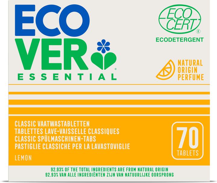 Ecover Dishwasher tabs (Tabs, 70 Washing cycles)