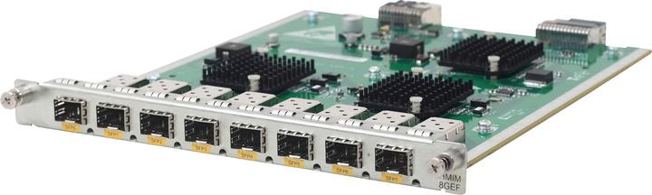 Actual product image HPE MSR 8-port 1000BASE-X HMIM Network Switch Module (8 Ports)