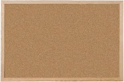 Actual product image Viking Pinboard Brown 60 x 45 cm cork (Bulletin board, 60 x 45 cm)