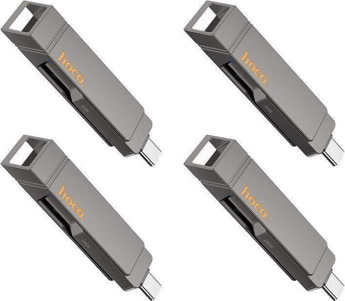 Actual product image Hoco Memory cards pendrive USB A + USB C UD15 256GB USB3.2 (256 GB, USB-A, USB-C)