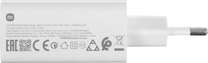 Actual product image Xiaomi Wall Charger USB-A MDY-15-EK + USB-C Kabel 90W - white (90 W)