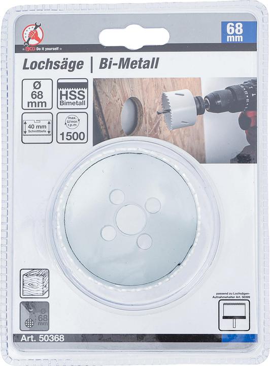 Actual product image BGS Hole Saw Ø 68 mm depth 40 mm (6.8 centimetres)