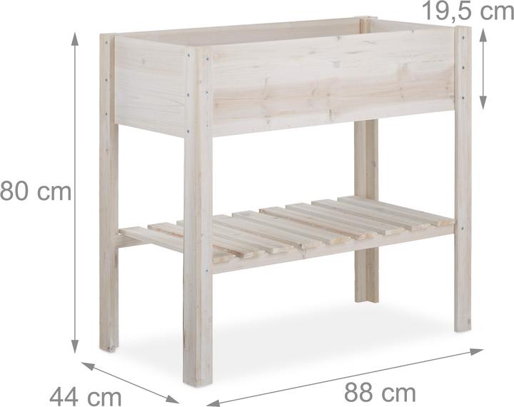 Image du produit Relaxdays Jardinière surélevée, balcon