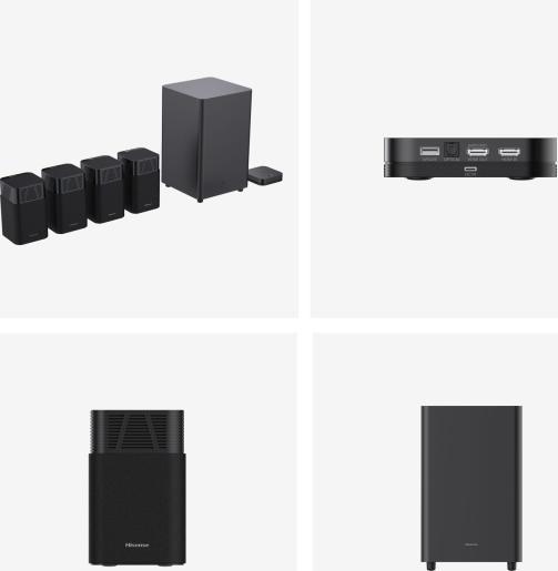 Actual product image Hisense Sound-System HT-Saturn 4.1.2CH, 720W, Dolby Atmos (720 W)