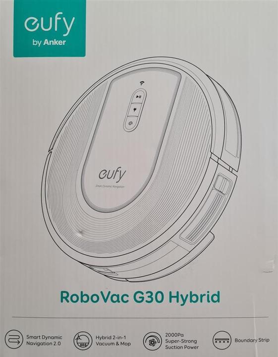 Produktbild eufy by Anker, RoboVac G30 Hybrid Saugroboter mit Wischfunktion, Smart Dynamic Navigation 2.0, 2-in-1...