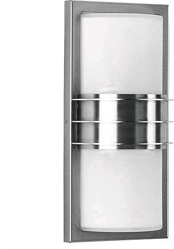 Albert Leuchten Albert 696131 Wall light stainless steel, silver, 16.5 x 0 x 35.5 cm (1870 lm, E27, IP44)