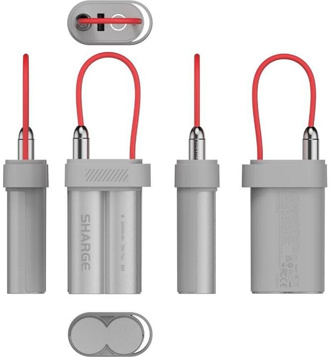 Actual product image Sharge Pouch Mini GRY (10000 mAh, 30 W, 36 Wh)