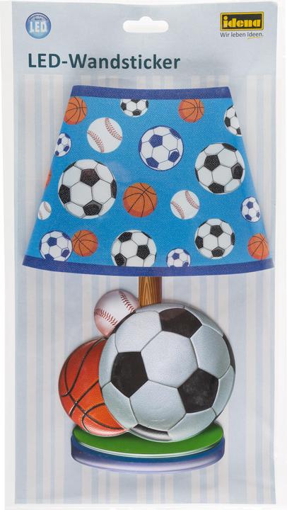 Productafbeelding Idena Muursticker Lamp Voetbal, 31x18cm, LED