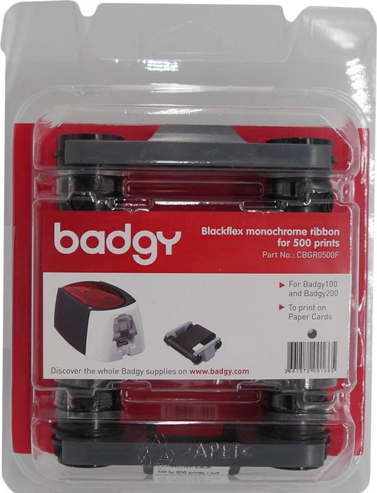 Actual product image Evolis Badgy Blackflex Monochrome (6 cm, Black)