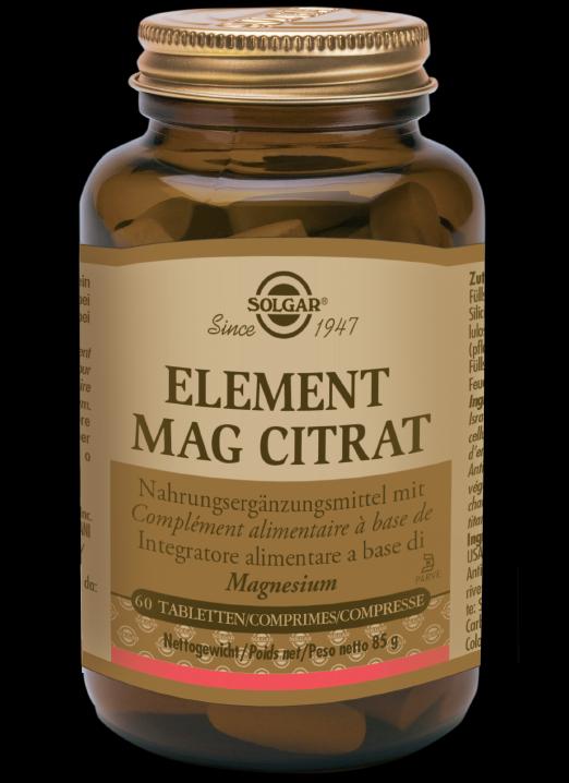 Solgar Element Mag Citrat Tabletten (60 Stk) (60 Stück, Tabletten, 216 g)