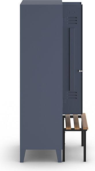 Actual product image Wolf Clothes locker with bench in front (60 cm, 185 cm)