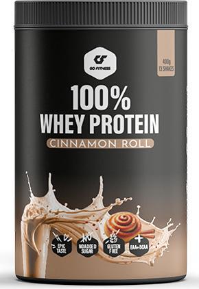 Produktbild Go Fitness 100% Whey Protein Cinnamon Roll (400g) (Zimt, 1 Stk., 400 g)