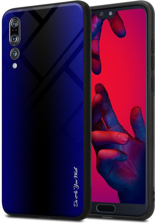 Productafbeelding Cadorabo TPU gestreepte glasplaat (Huawei P20 Pro, Huawei P20 Plus)