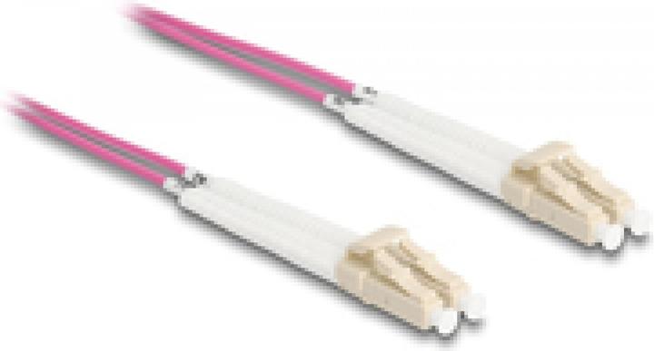 Produktbild Delock LWL Kabel LC-D > LC-D Multimode OM3 winkelbar 1,0m (CAT8.1, 1 m)
