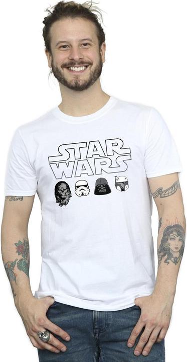 Immagine prodotto Star Wars Character Heads Maglietta Uomo (M)