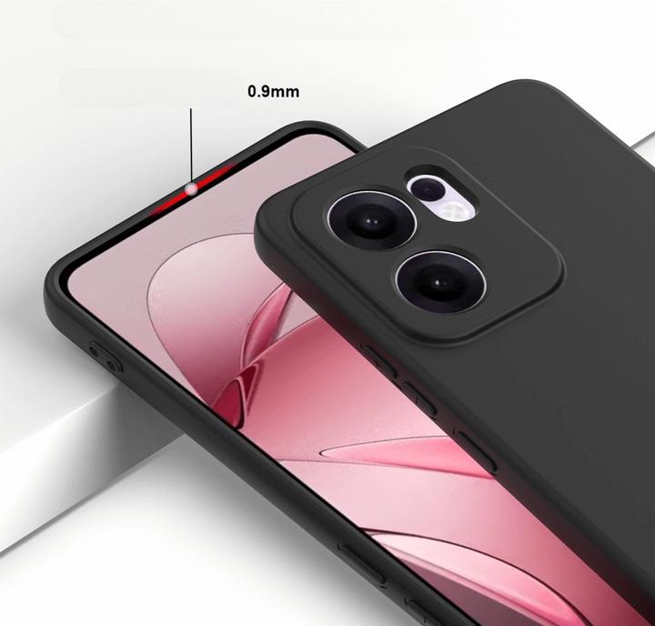 Actual product image Cover-Discount OPPO Reno13 F - Silikon Gummi Hülle mit Riemen (Oppo Reno 13 Pro)