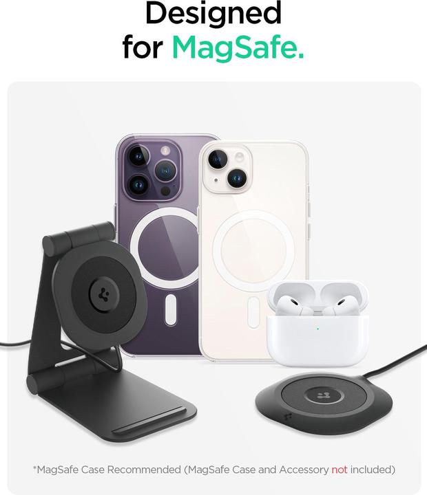 Produktbild Spigen Pf2101 Arcfield Magnetic Magsafe Wireless Charger Black (9 W)