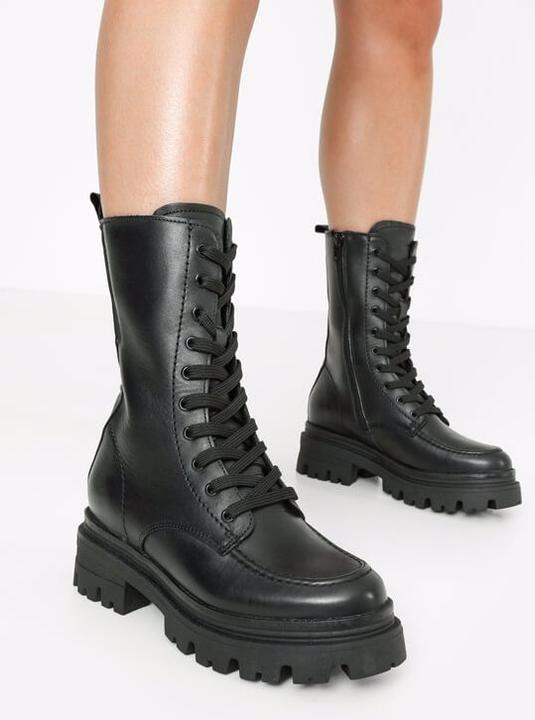 Tamaris Bottines plateau en cuir (37)