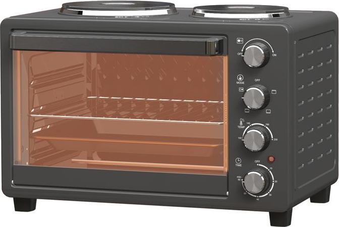 Image du produit Swisshandel24 Minibackofen 28 L 2600W Mini Backofen 100-230℃ 60 Min. Timer Schwarz