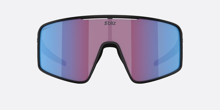 Actual product image Bliz P001S (Nano Optics Nordic Light Begonia - Violet w Blue Multi, Matt Black, Black)