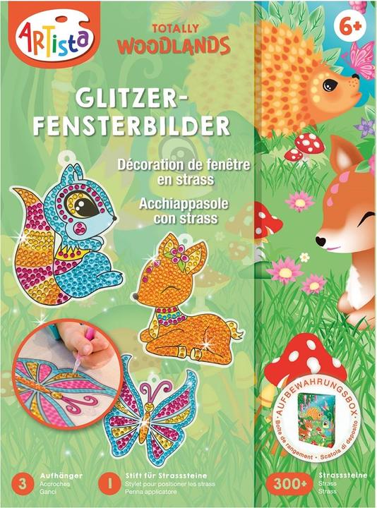 Artista Glitzer-Fensterbilder