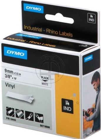 Immagine prodotto Dymo Nastro vinilico Rhino, 18443, bianco (0.90 cm, Bianco)