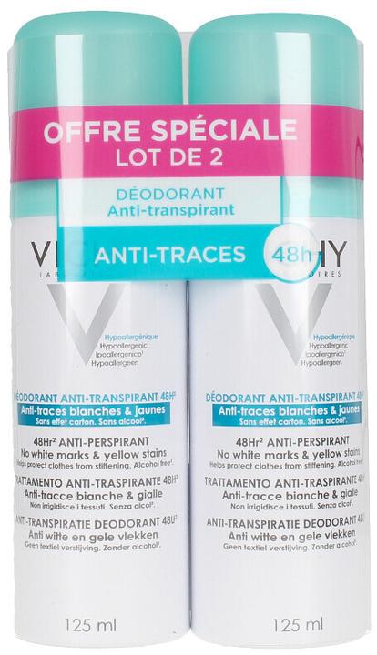 Actual product image Vichy Lot de 2 deodorants - 2 x 125 ml (Spray, 250 ml)