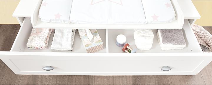 Produktbild Pinolino Kinderzimmer 'Laura' breit (Babybett, Wickelkommode, Kinderkleiderschrank)