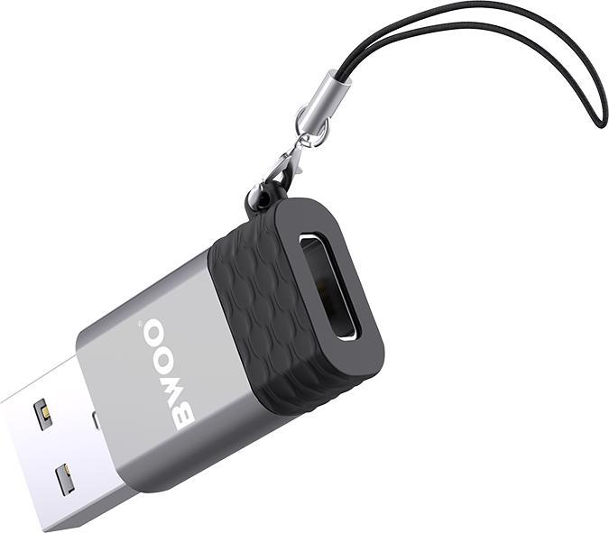 Produktbild Bwoo Adapter BZ-38 USB-C - USB grau OTG (USB Typ C, USB-A)
